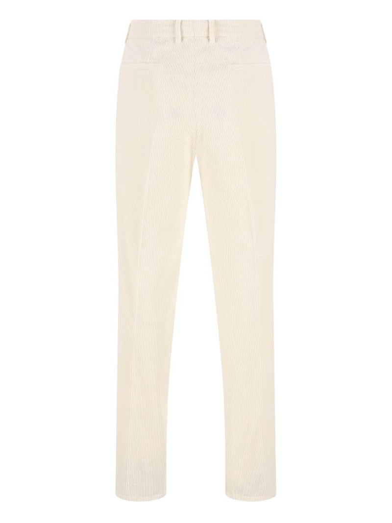 Brunello Cucinelli pleated-front corduroy trousers outlook