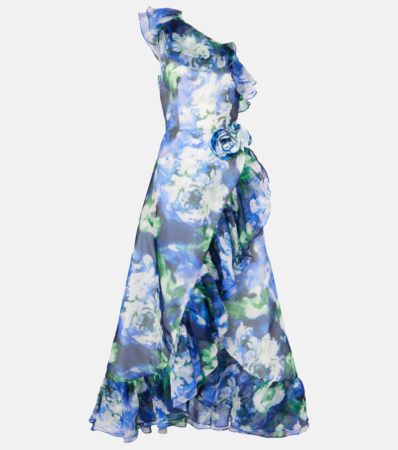 Carmea floral silk organza maxi dress - 1