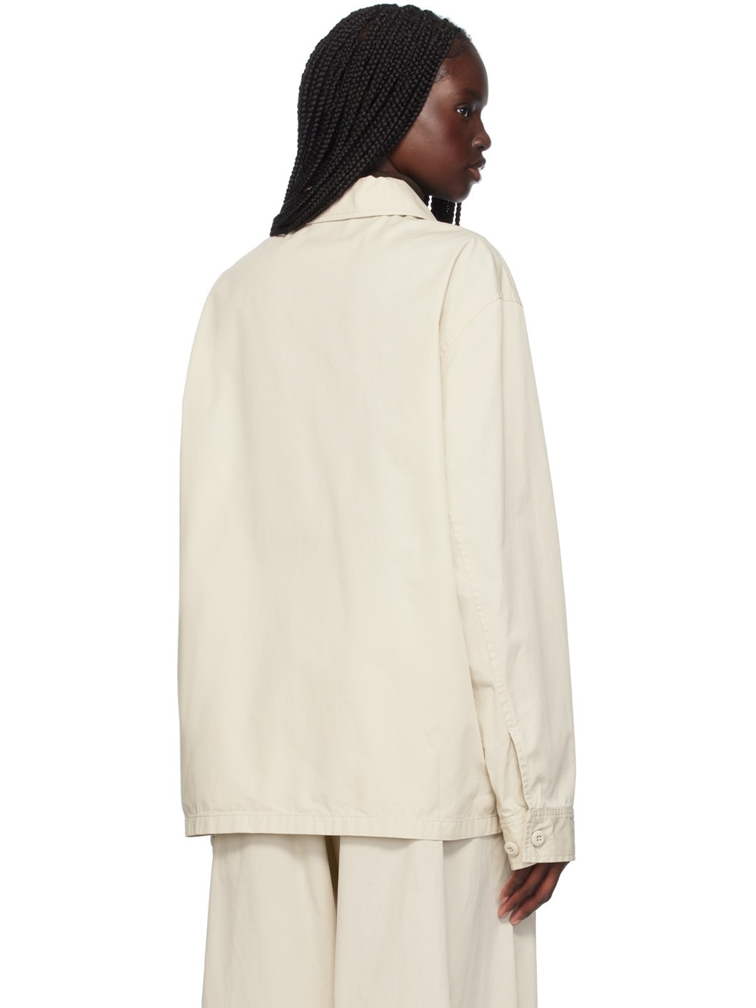 Off-White Paneled Jacket - 3