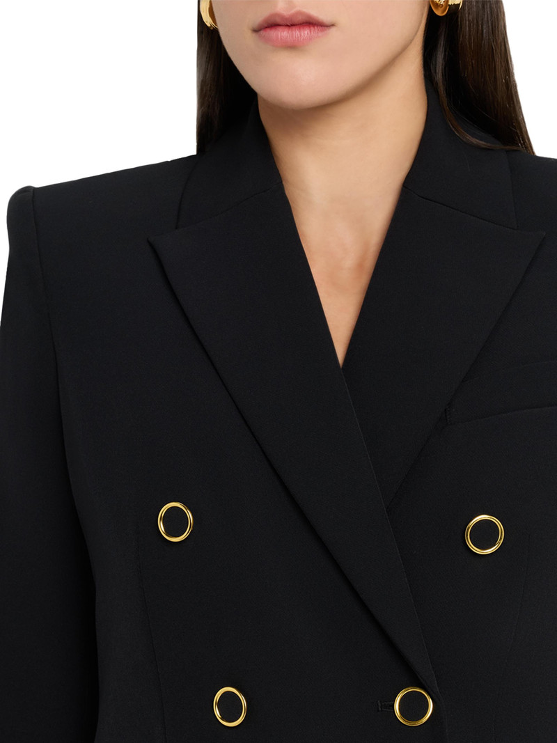 Women's Arielle Crepe Double-Breasted Blazer - Pine 6