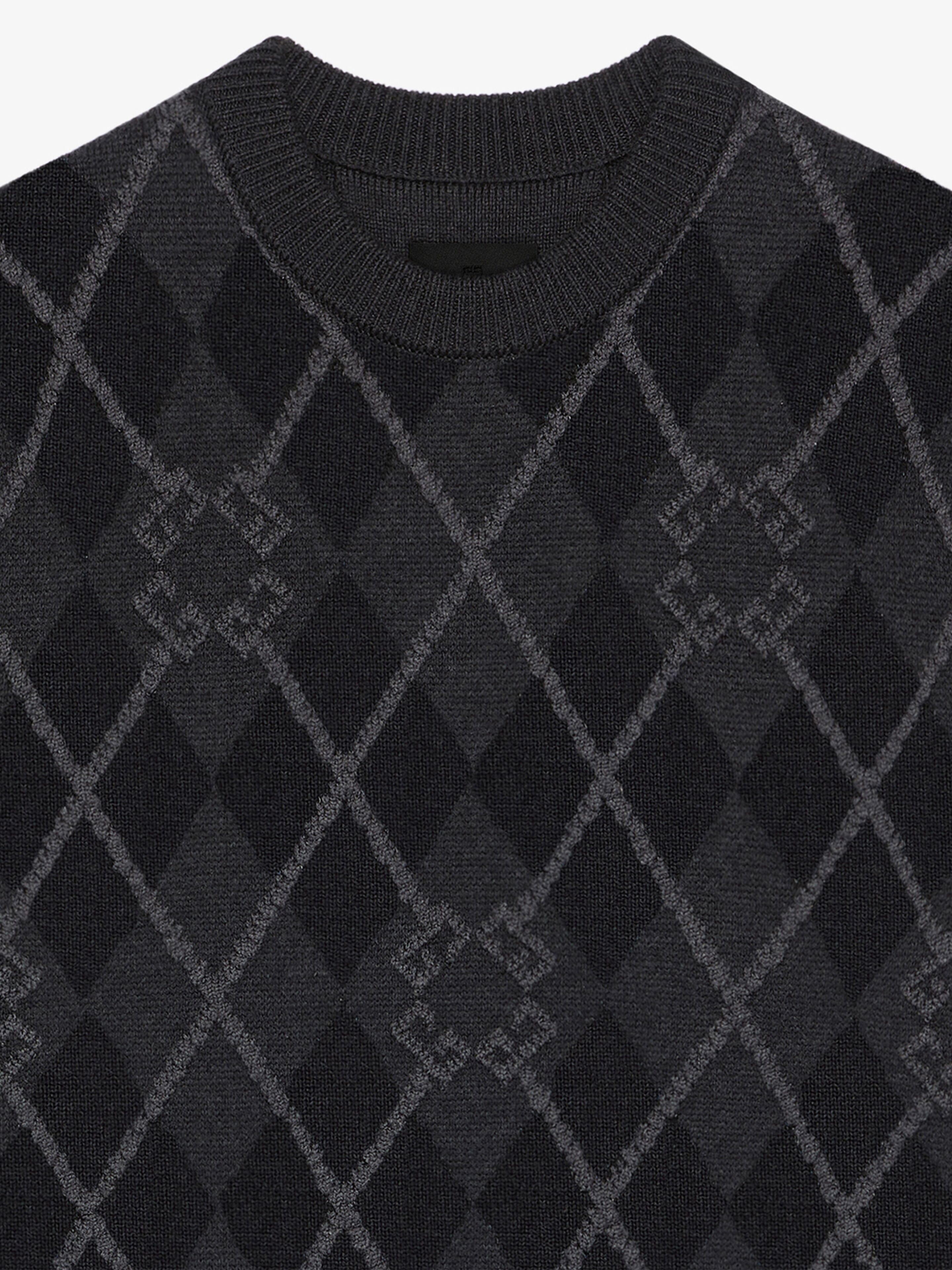 SWEATER IN MONOGRAM 72 ARGYLE WOOL - 2
