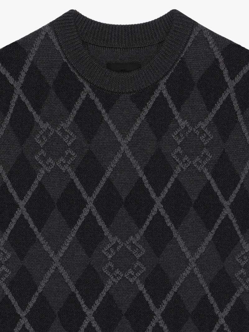 SWEATER IN MONOGRAM 72 ARGYLE WOOL 2