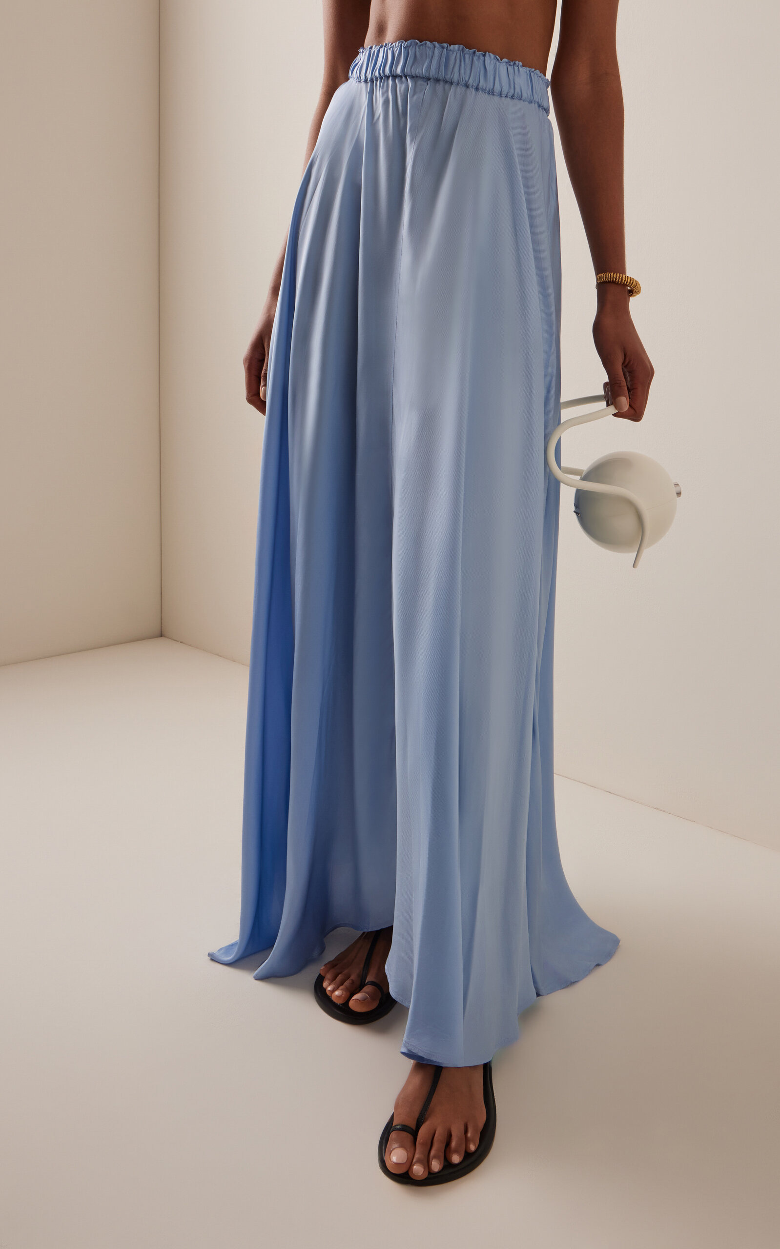 Como Twill-Satin Full Skirt blue - 4