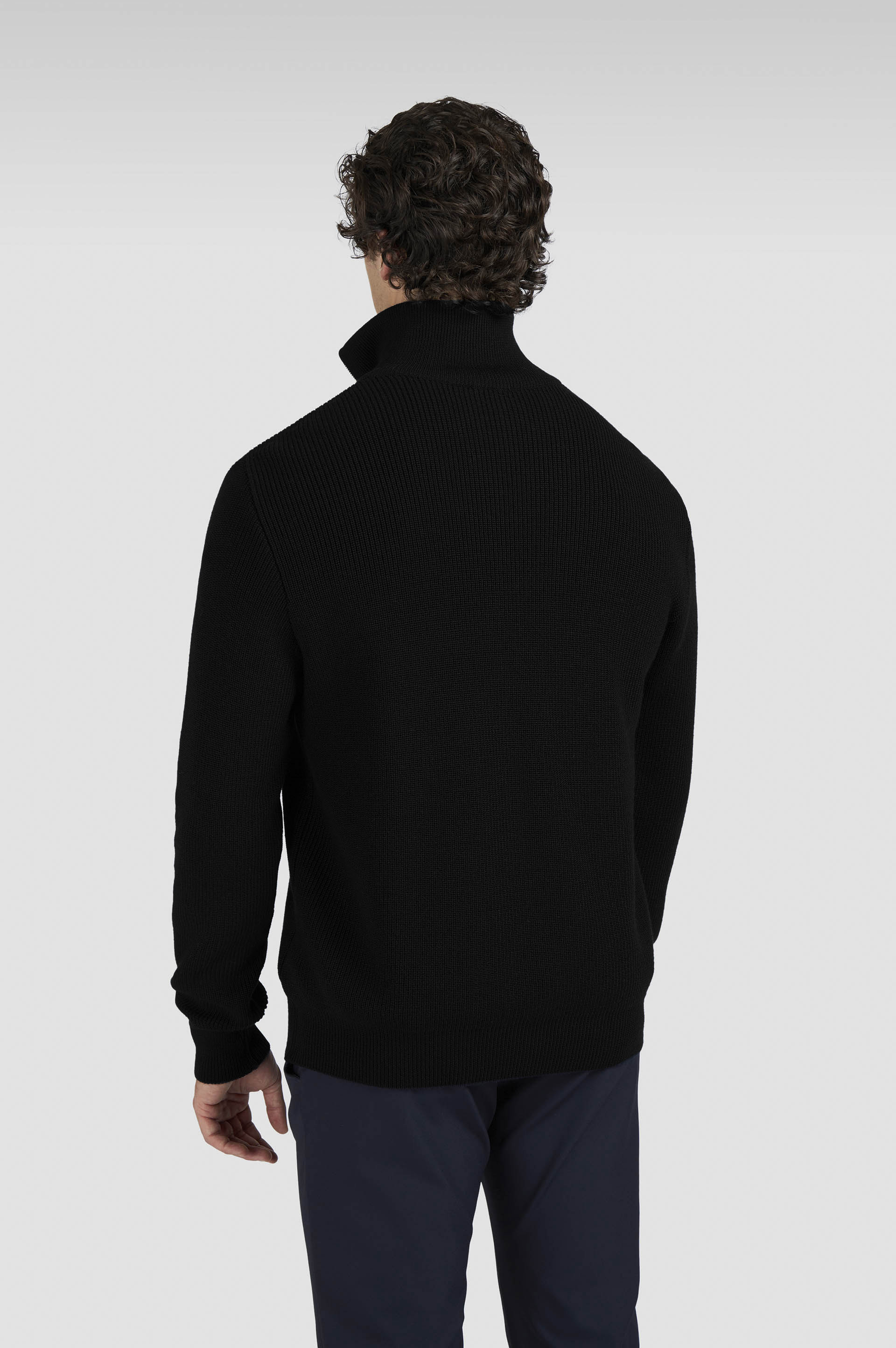 TECH WOOL HALF ZIP SWEATER - 3