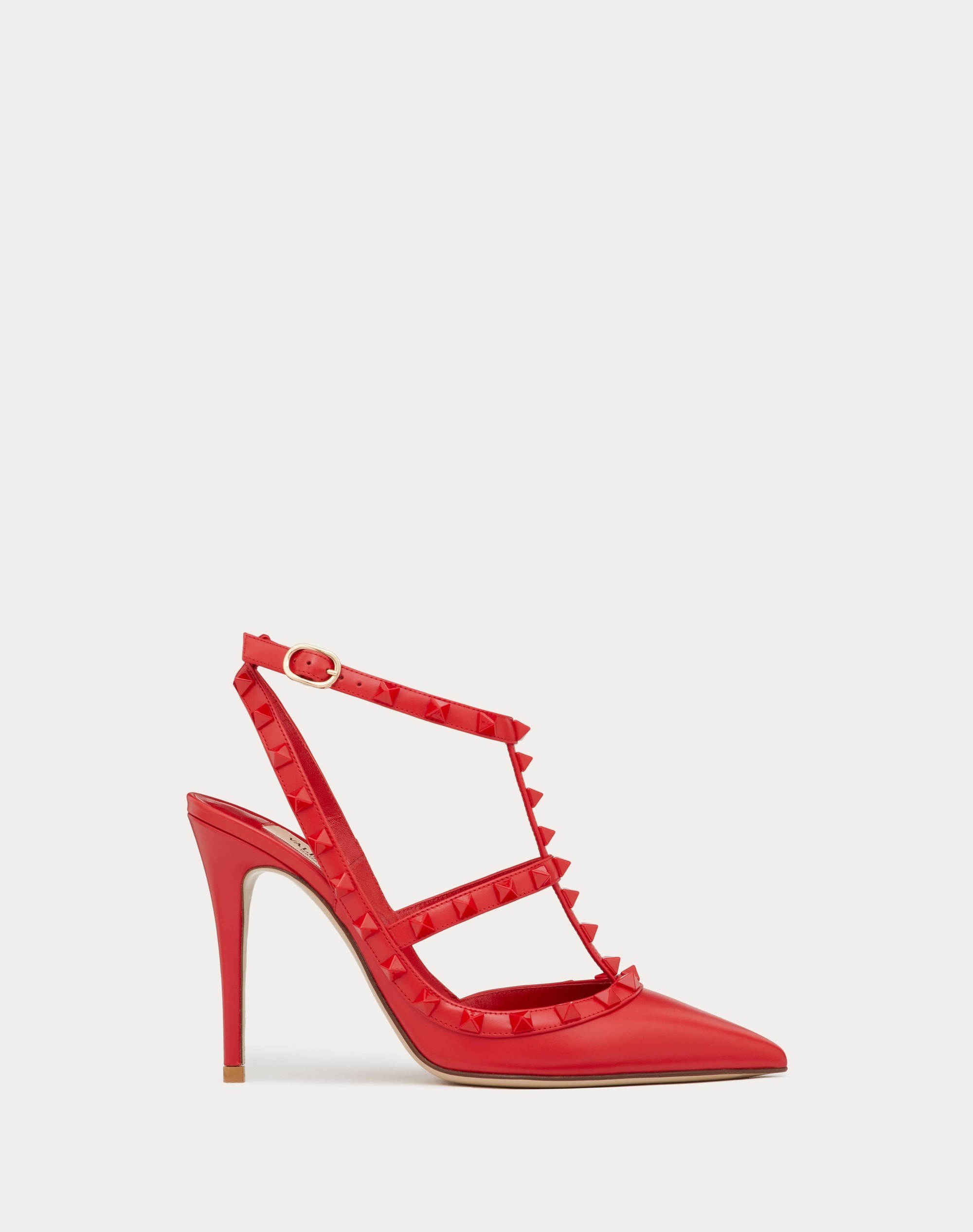 ROCKSTUD ANKLE STRAP PUMP 100 MM