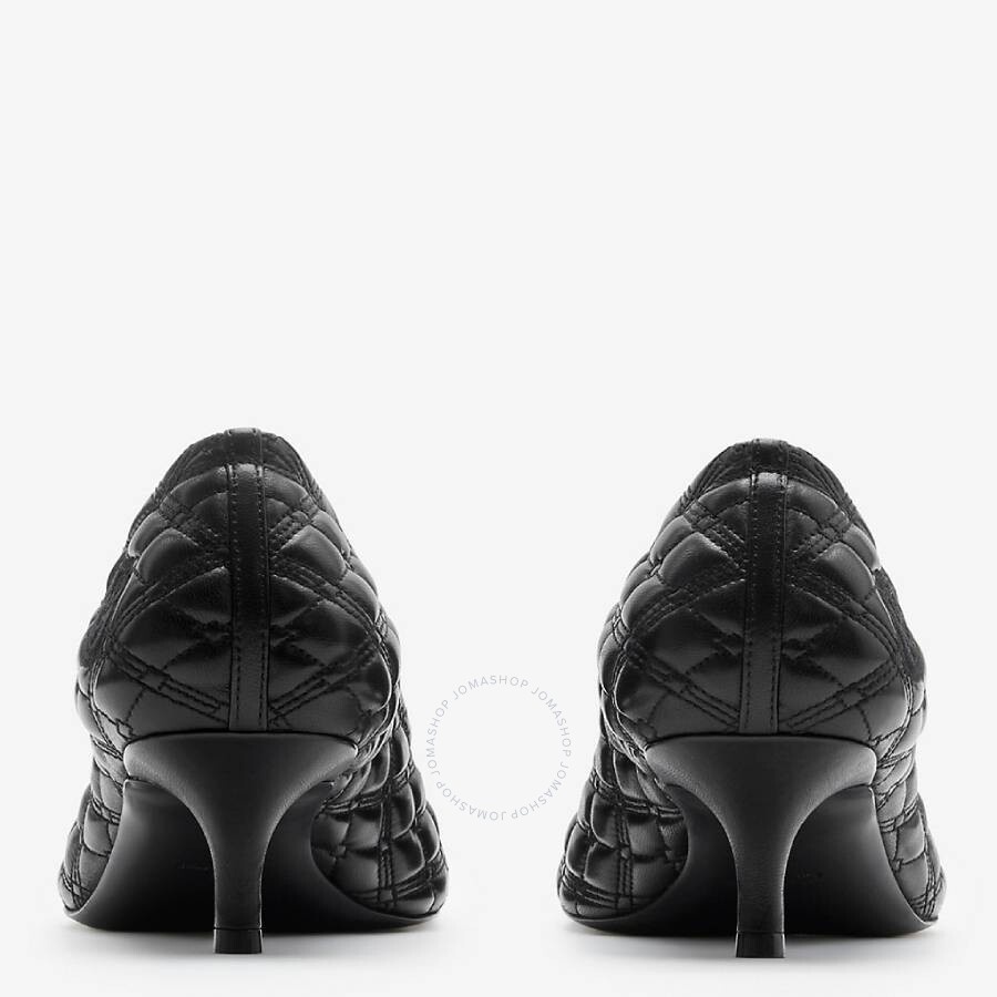 Burberry EKD Leather Baby Pumps - 3