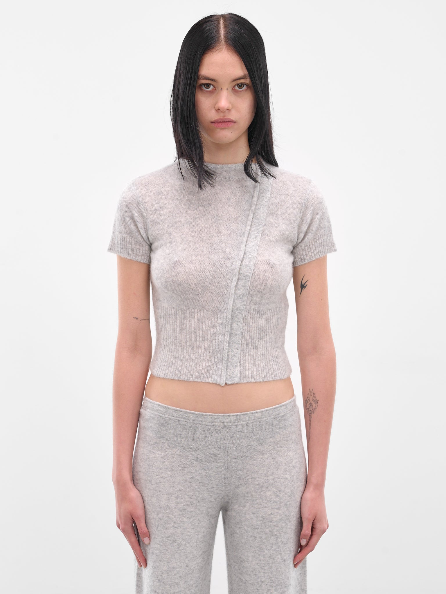 Gray Fog Knit Top - 1