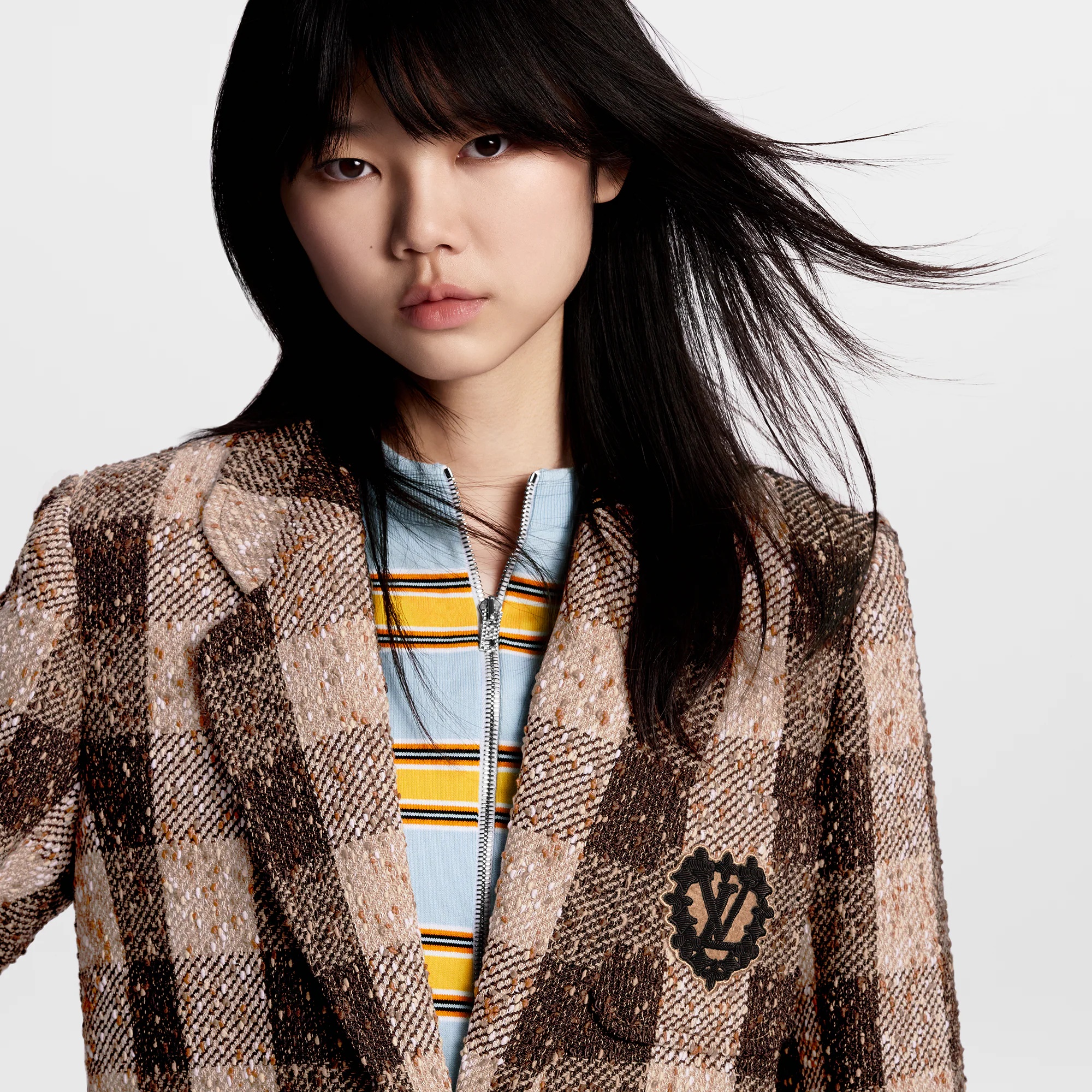 Check Tweed Preppy Blazer - 2