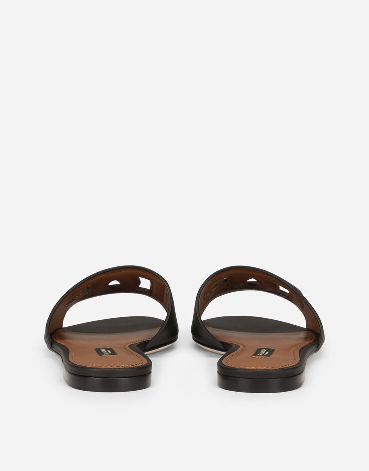 Calfskin sliders with DG Millennials logo - 3