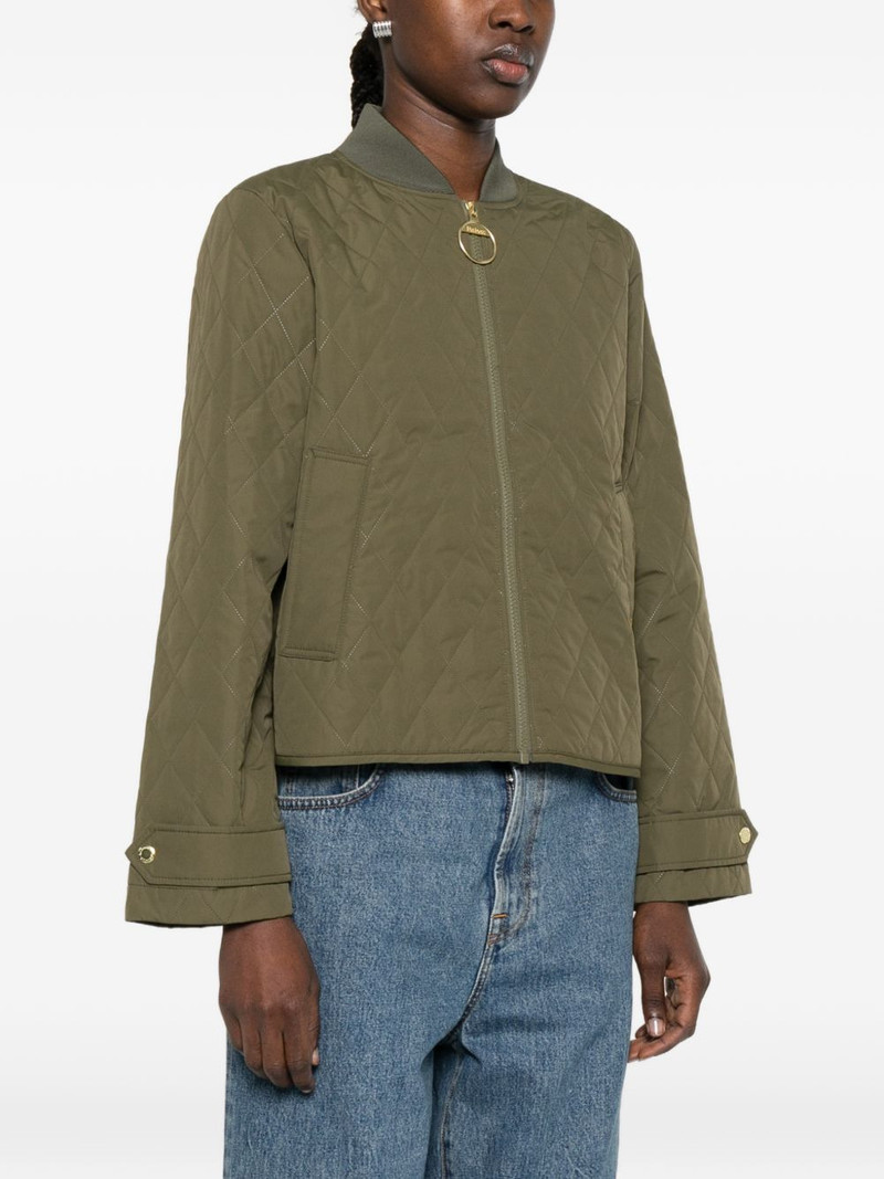 quilted zip-fastening jacket 3