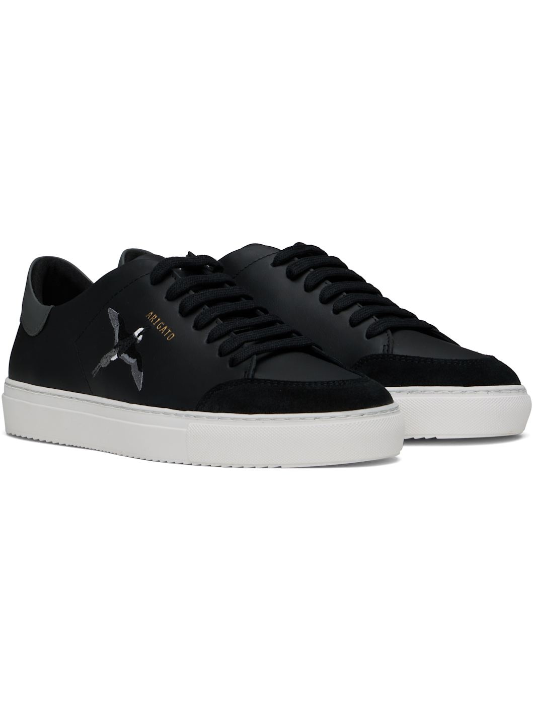 Black & Gray Clean 90 B Bird Sneakers - 4