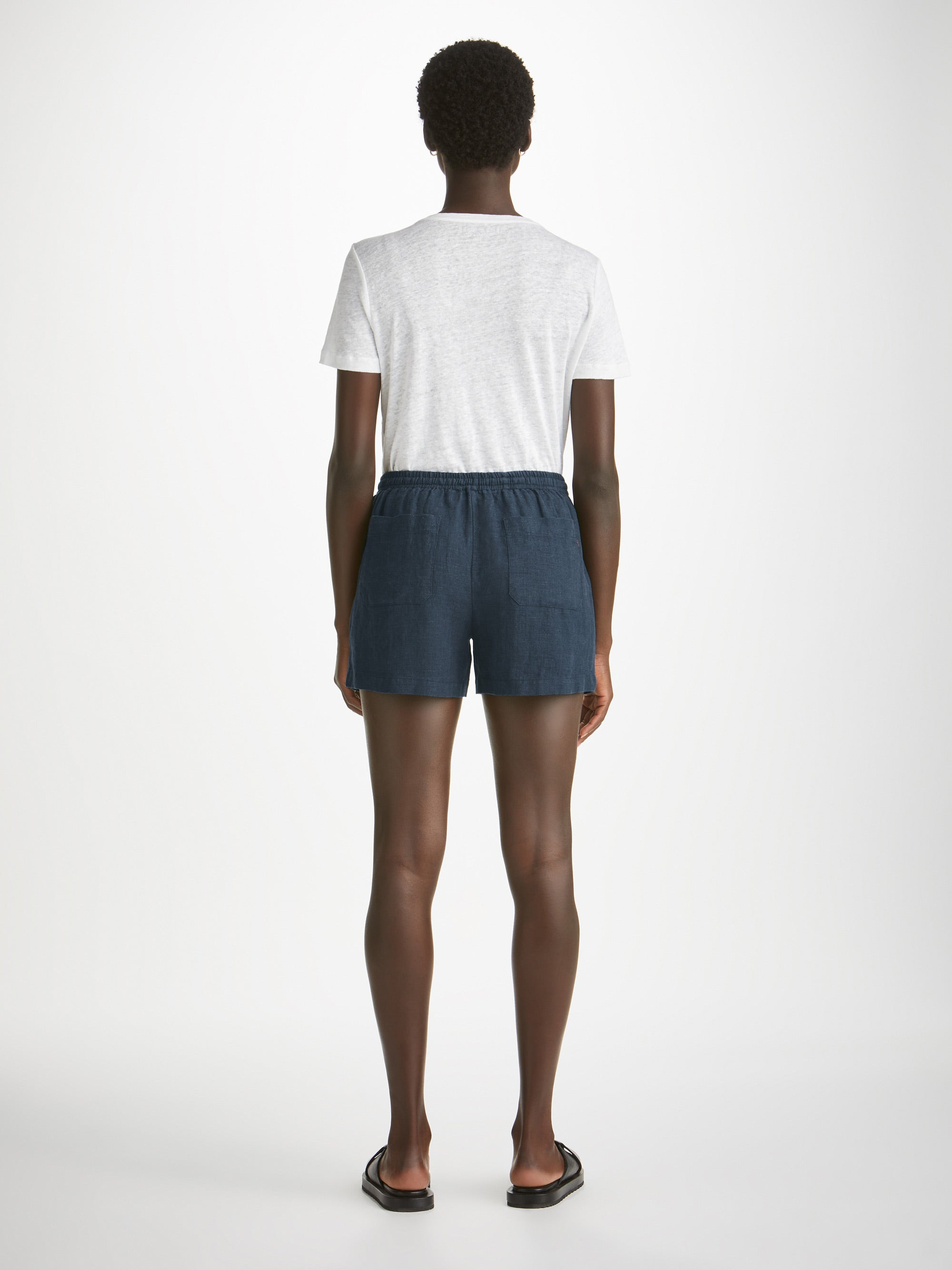 Women's Shorts Vienna Linen Navy - 4
