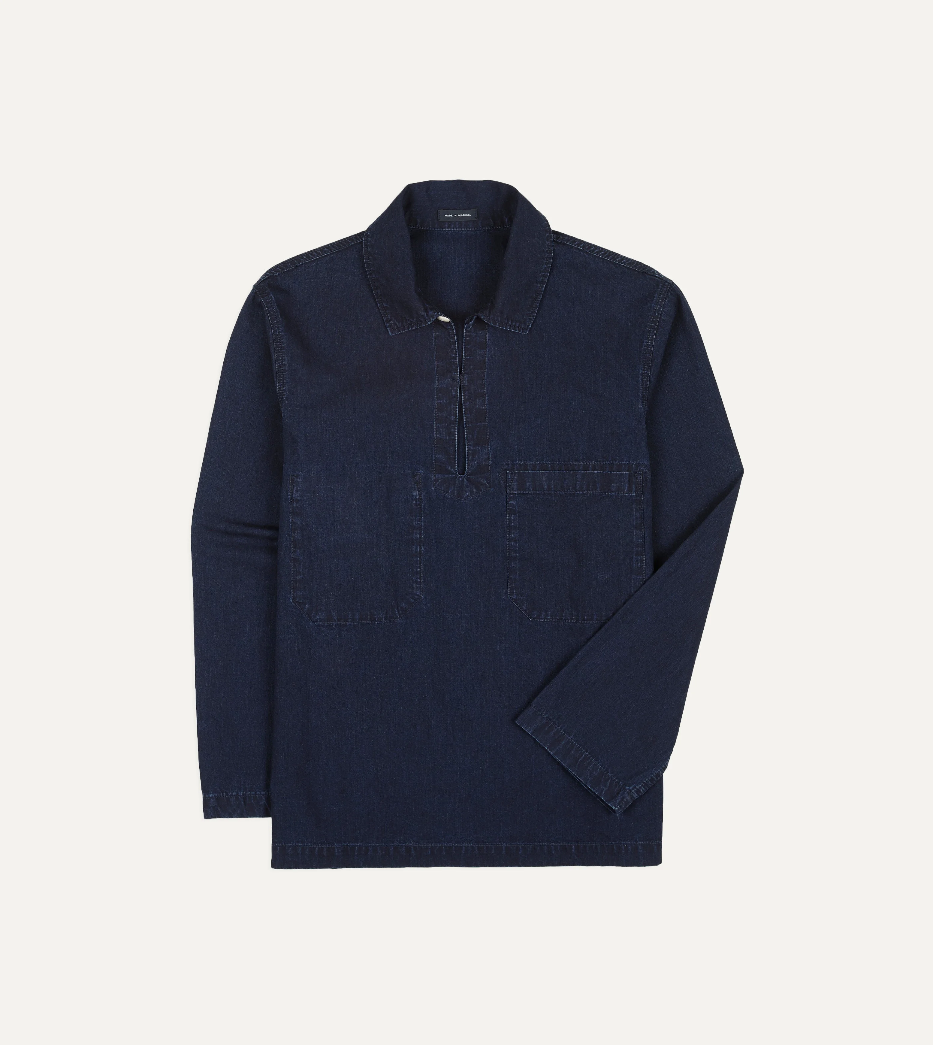 Indigo Cotton Smock - 1