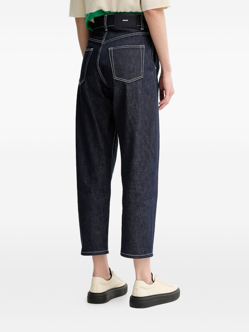contrast-stitch jeans - 2