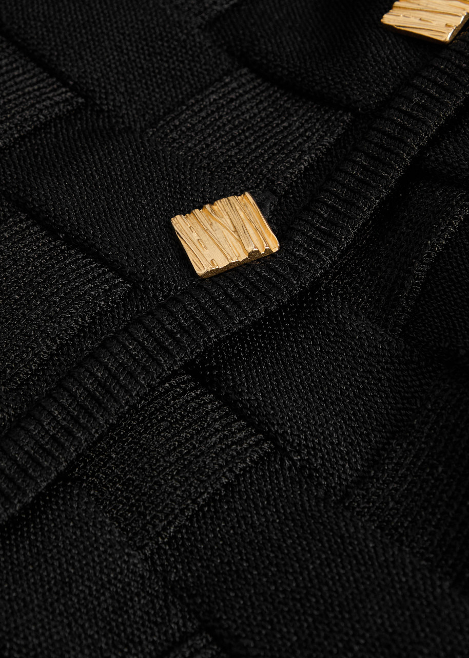 Tove Uma Checked Knit Cardigan - 5