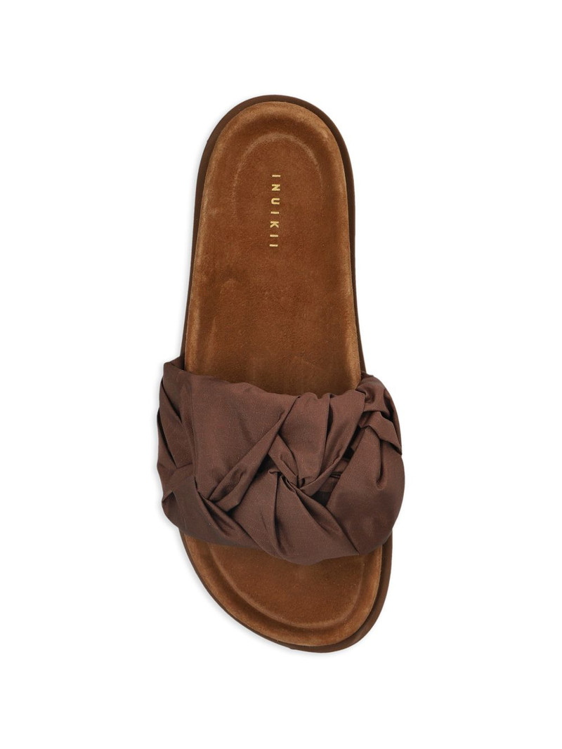 ruched flat sandals 4