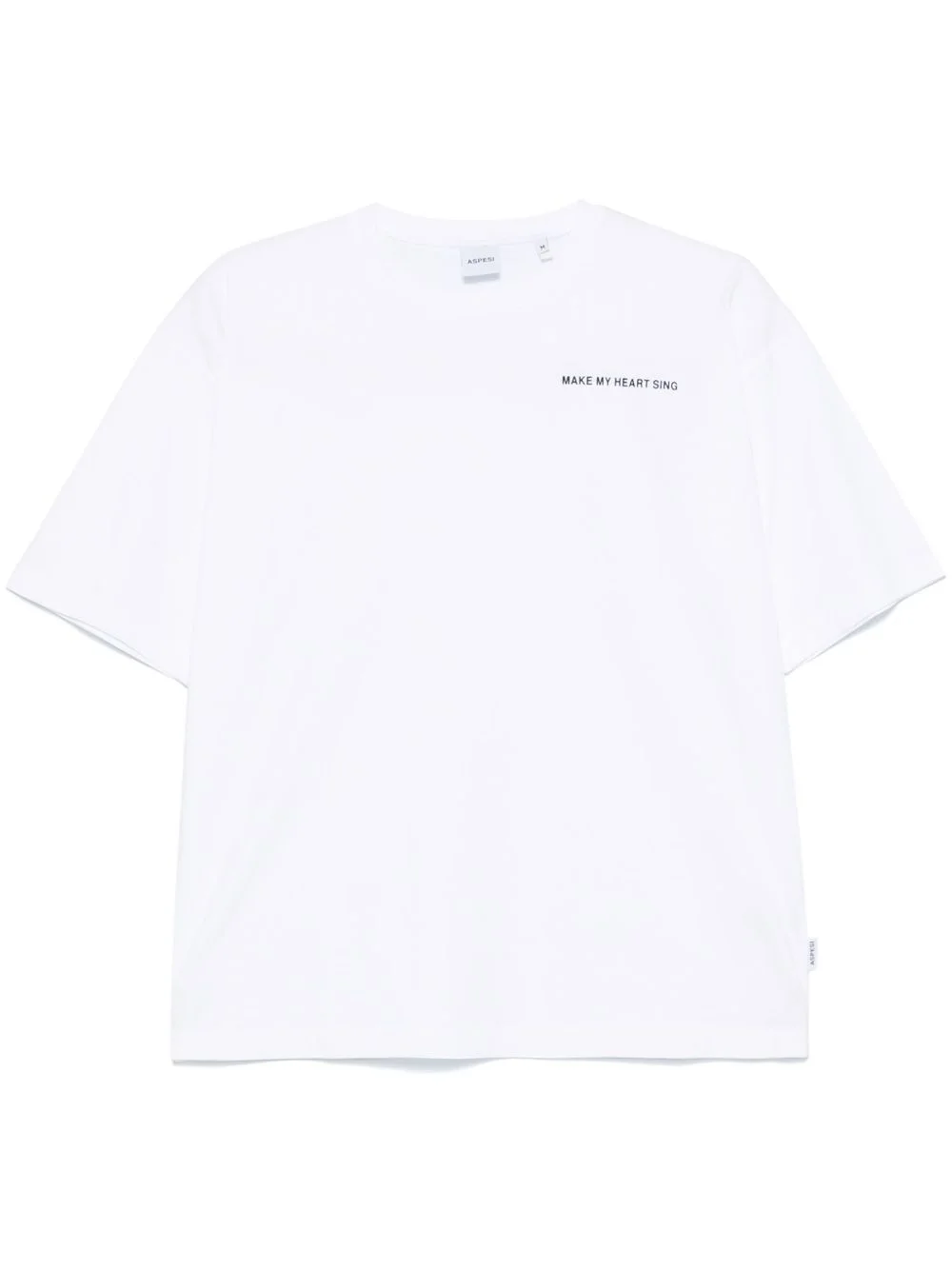 slogan-print cotton T-shirt - 1