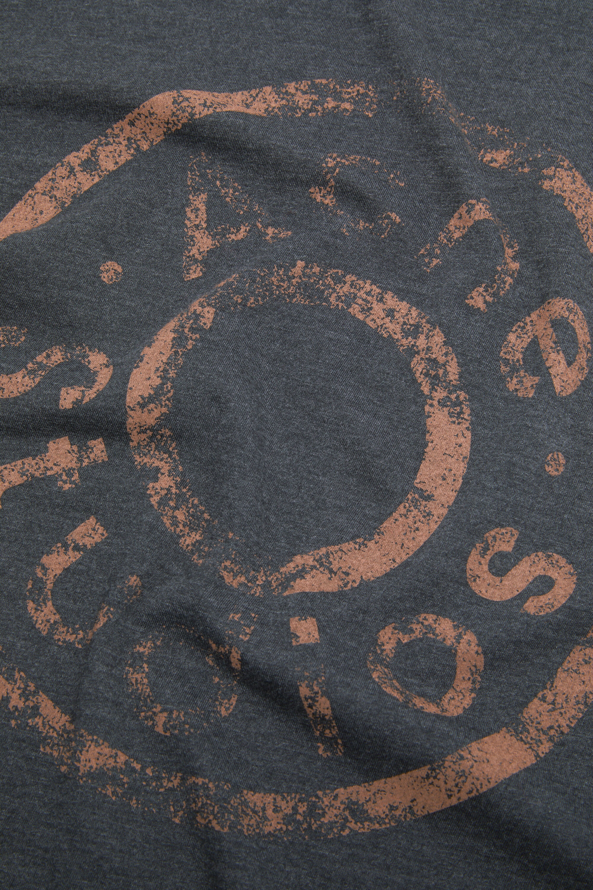 Logo t-shirt - Relaxed fit - Black melange - 5