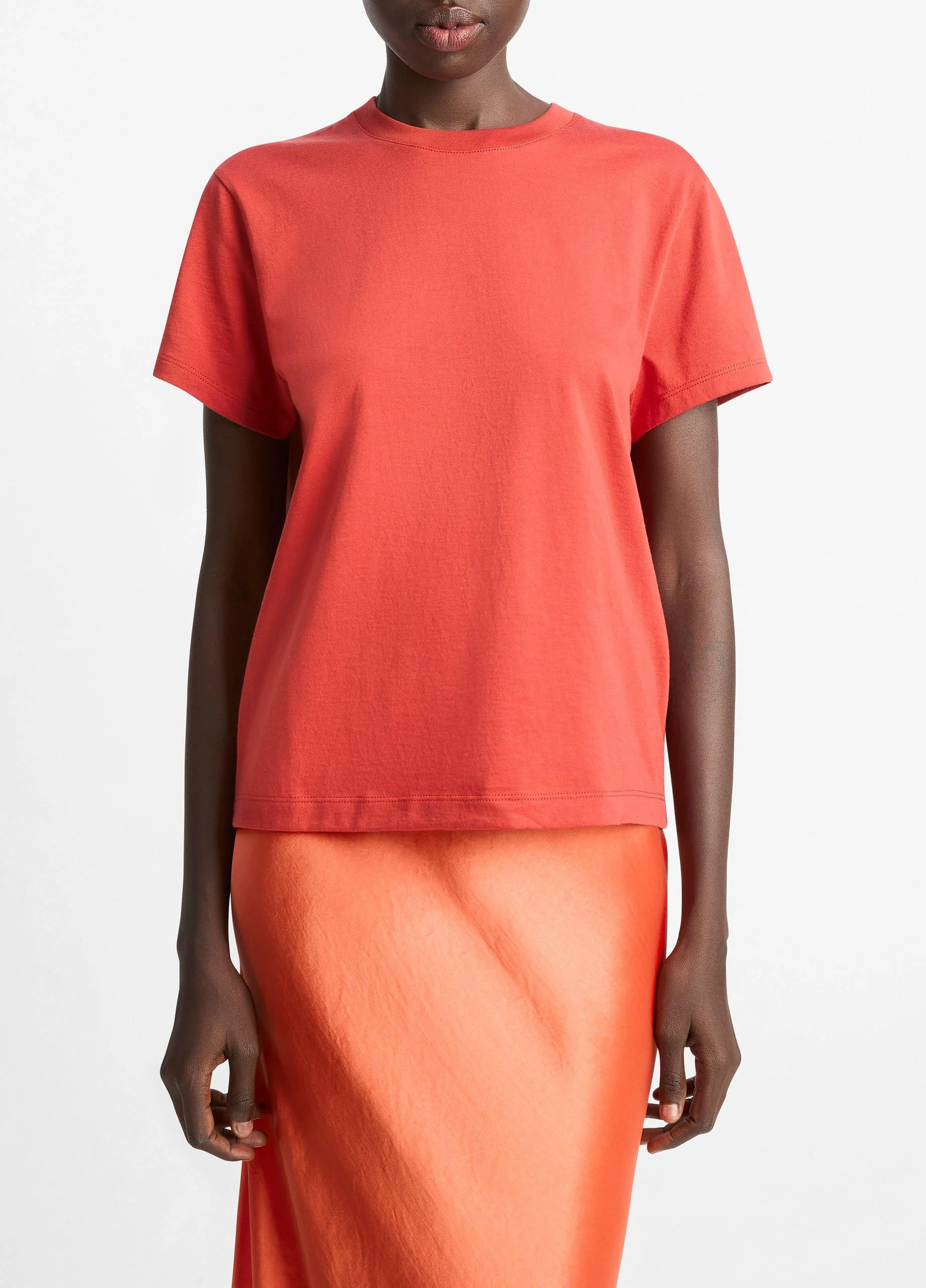 Pima Cotton Crew Neck T-Shirt - 1