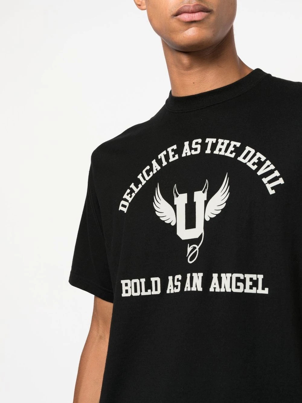 Angel print short-sleeve T-shirt - 5