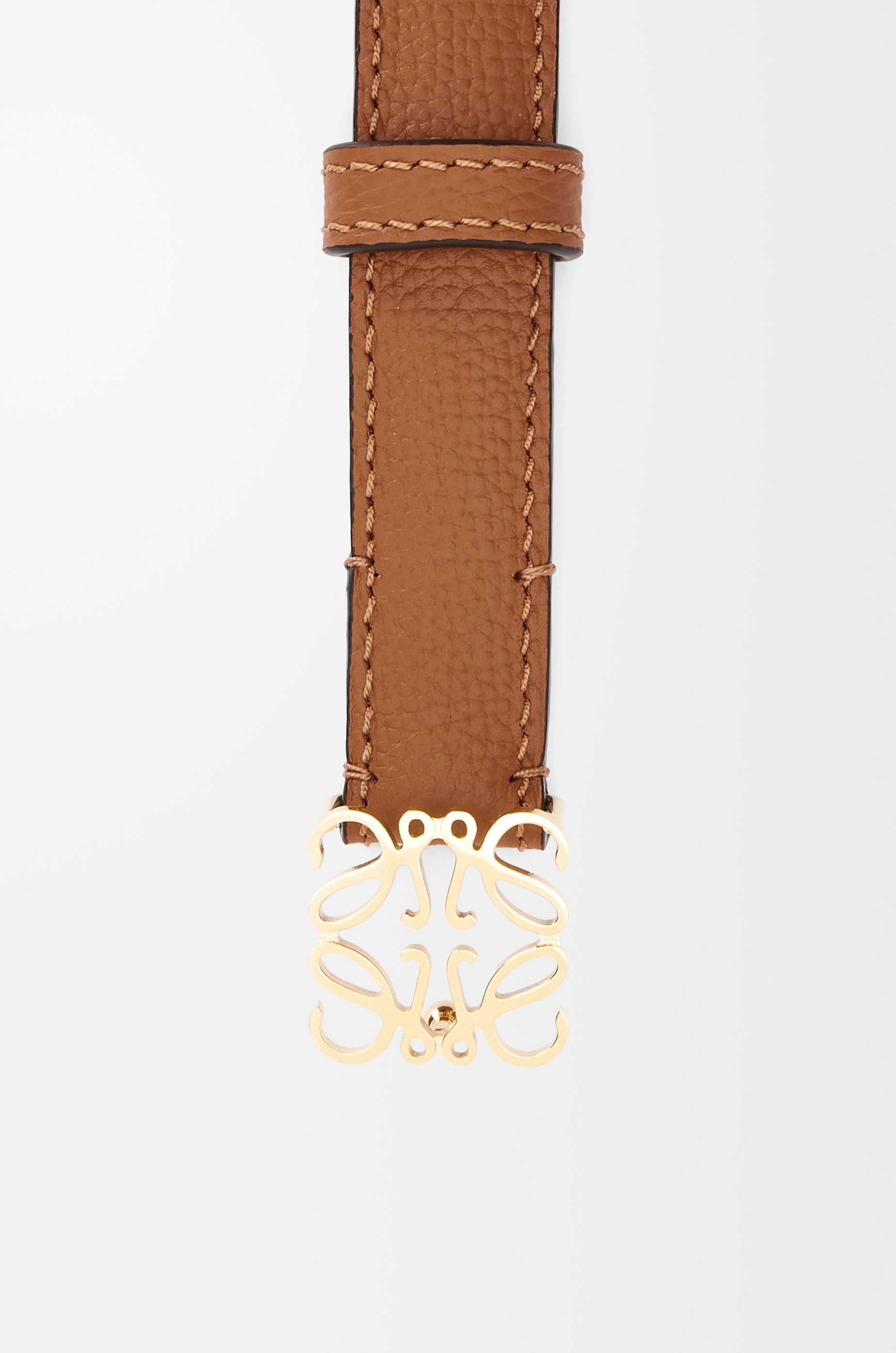 Anagram belt in pebble grain calfskin - 2