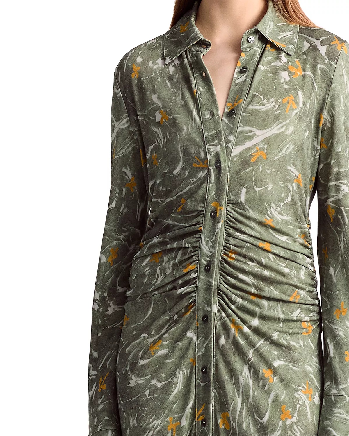Claudia Floral Button Front Dress - 2