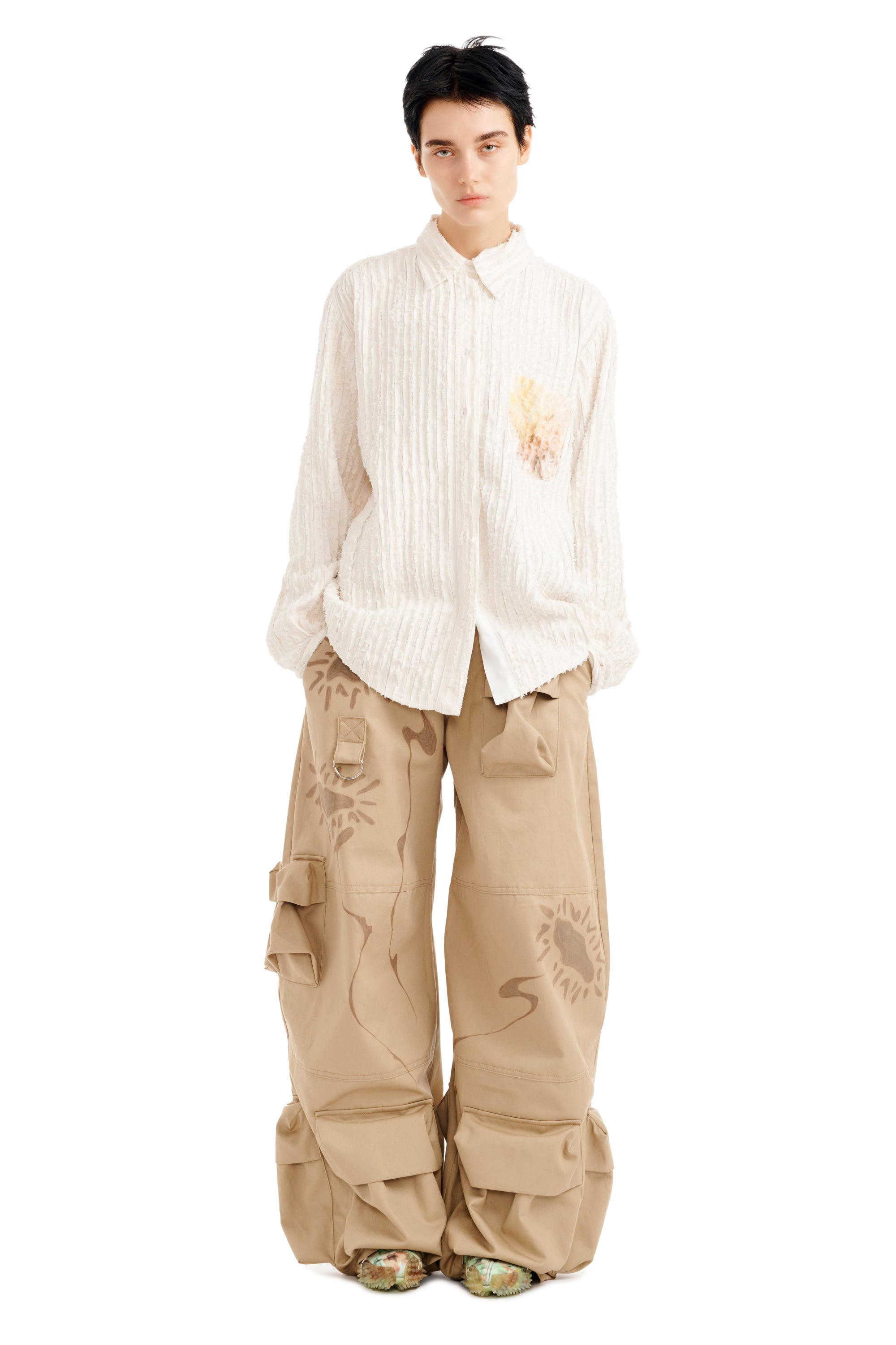 FLOWER DRIP CONVENTION BUTTON UP - 8