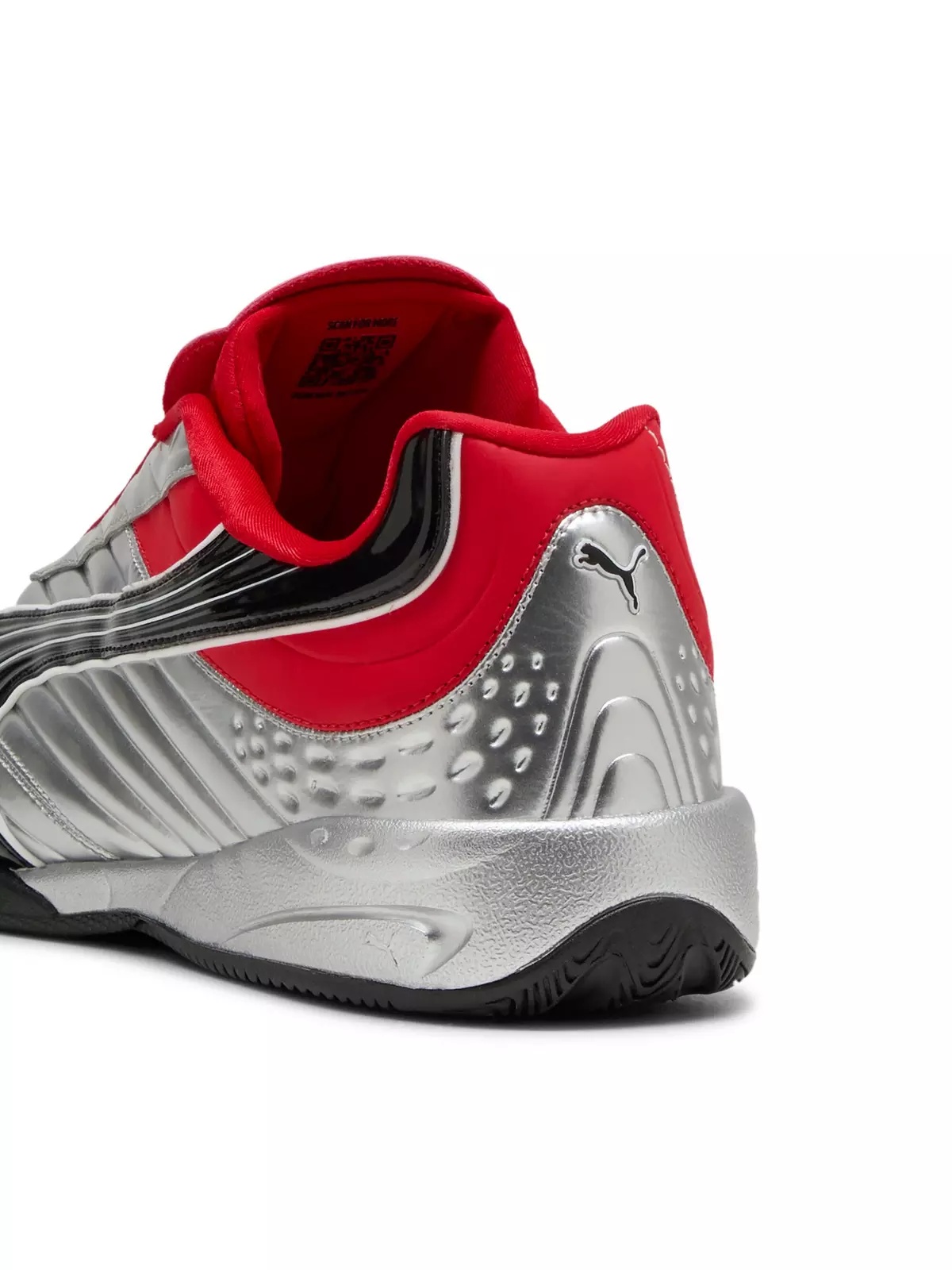 PUMA V-S2 Goalgetter "Silver/Red" Men's Shoe - 5