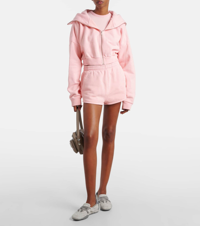 entire studios Cropped cotton jersey sweatshirt outlook
