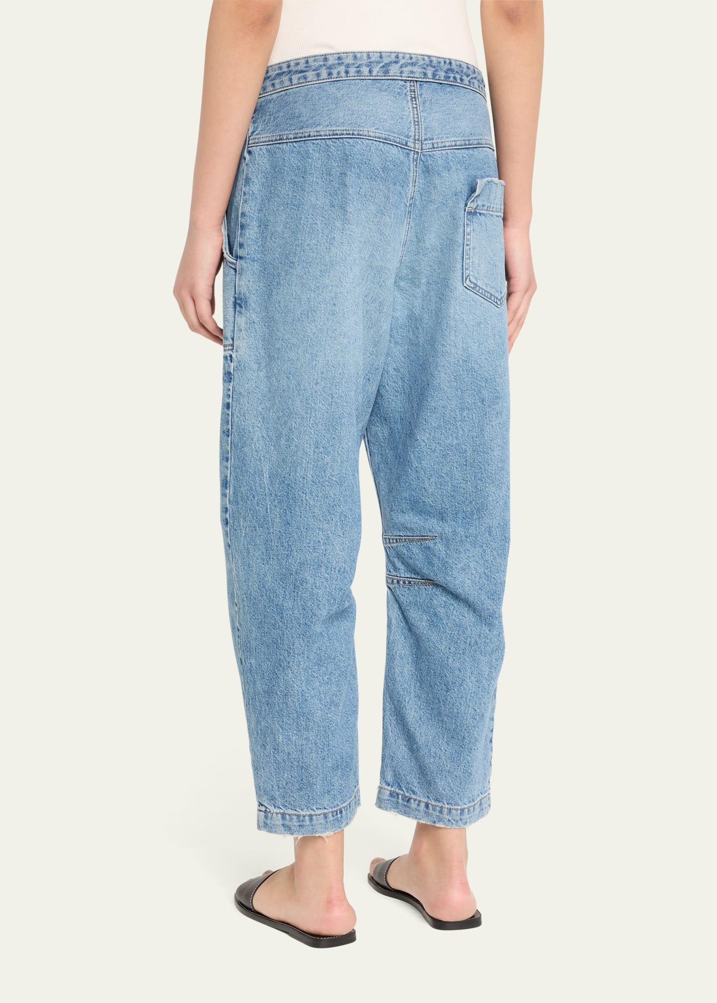 Jetties Beach Drawstring Barrel-Leg Jeans - 3