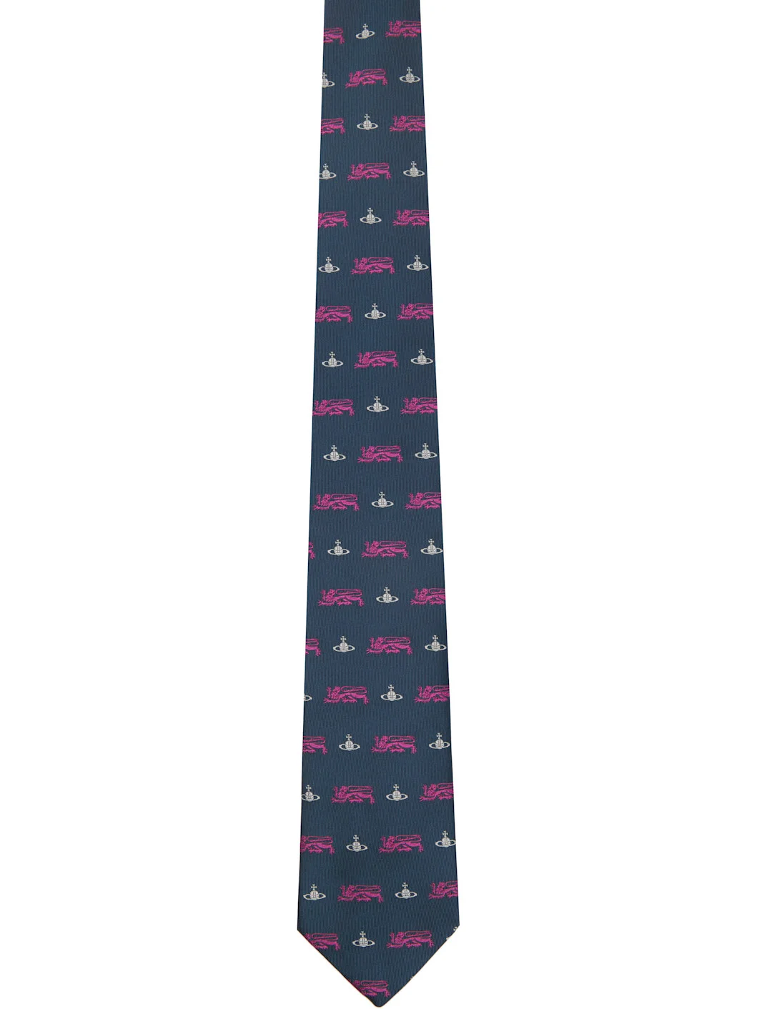 Navy 8.5cm 'Lion' Tie - 1