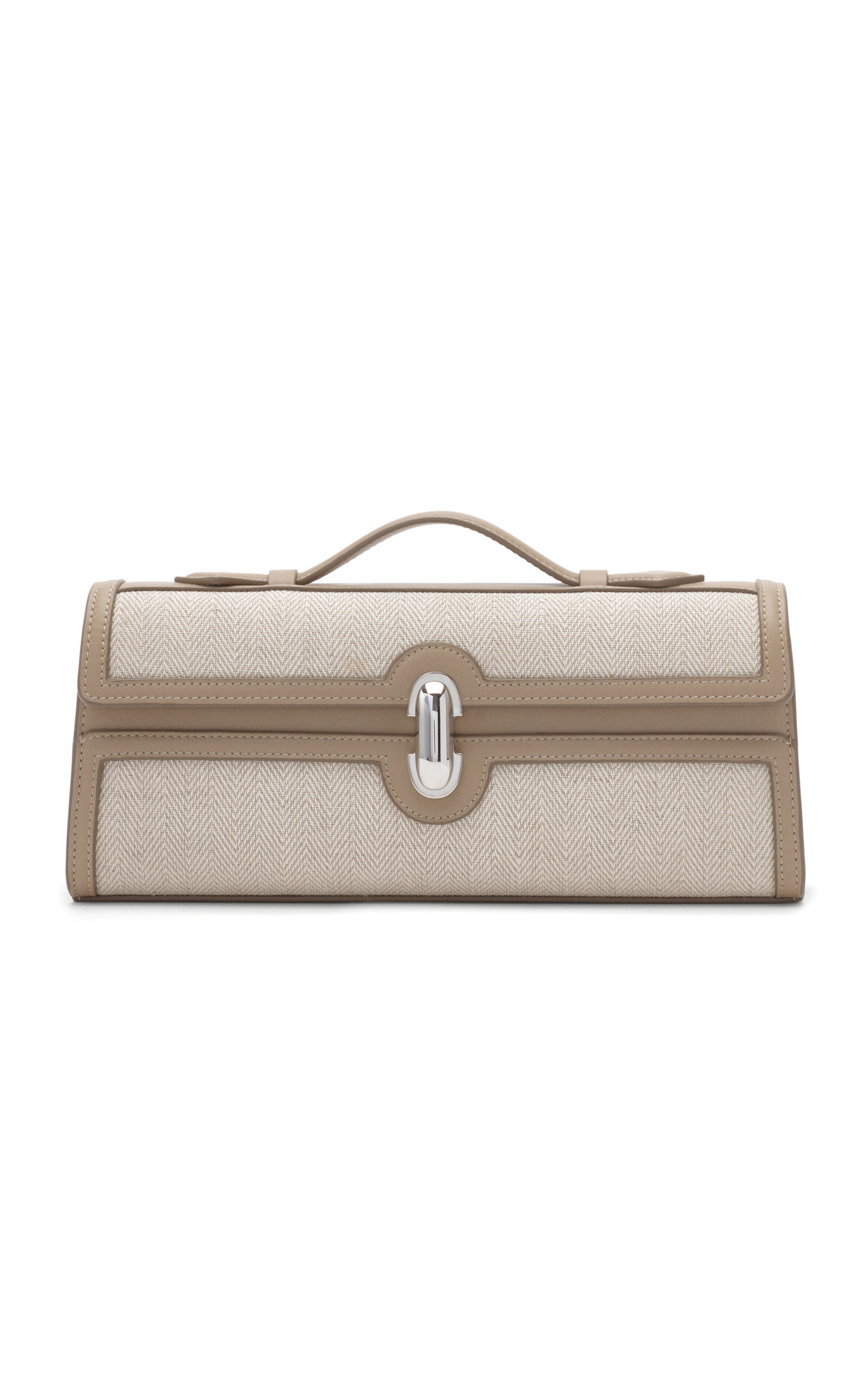 The Slim Symmetry Linen Pochette neutral - 1