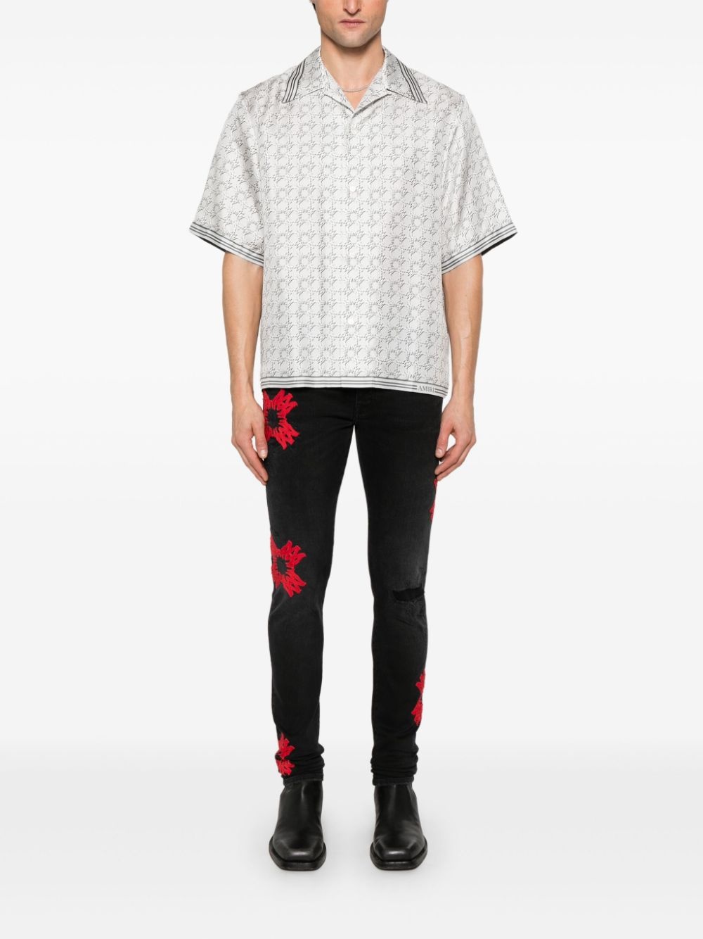 MA Quad-appliqué skinny jeans - 2