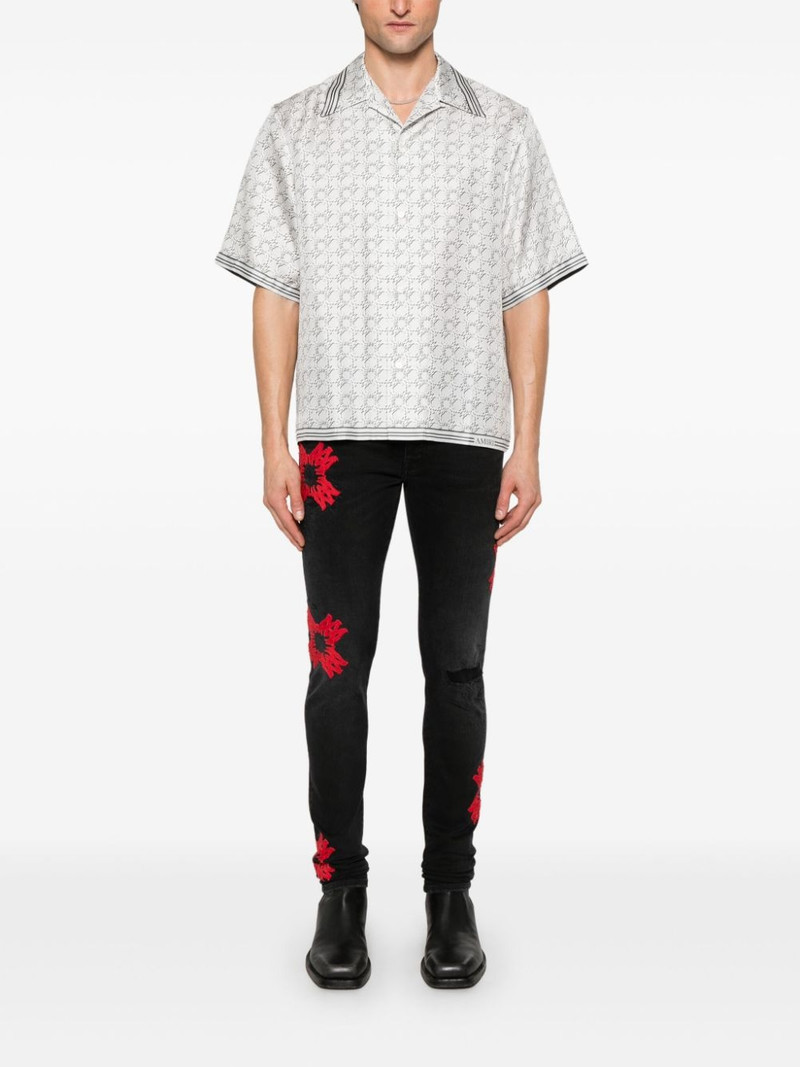 AMIRI MA Quad-appliqué skinny jeans outlook