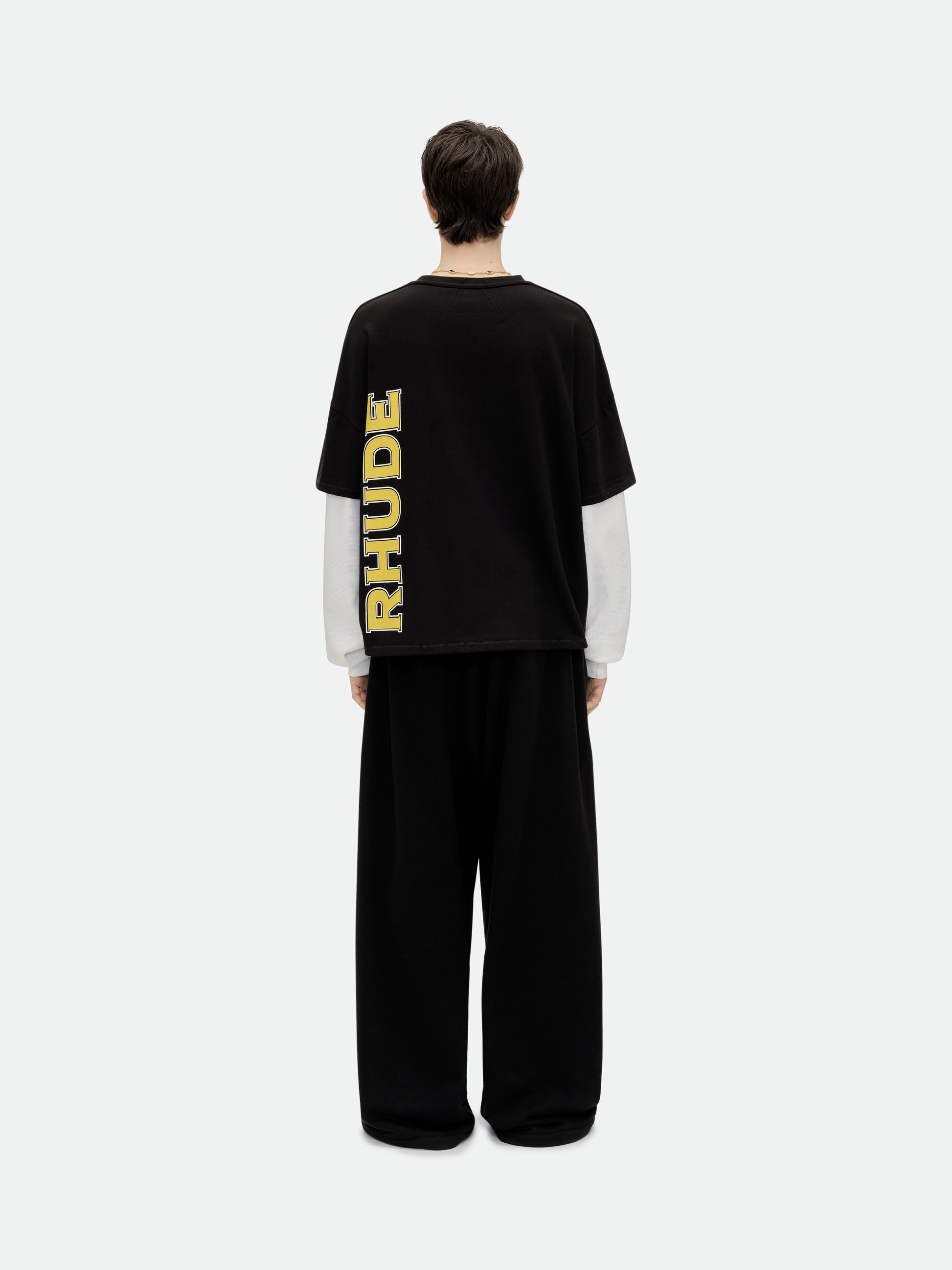 RHUDE STEEL DOUBLE-LAYERED TEE - 4
