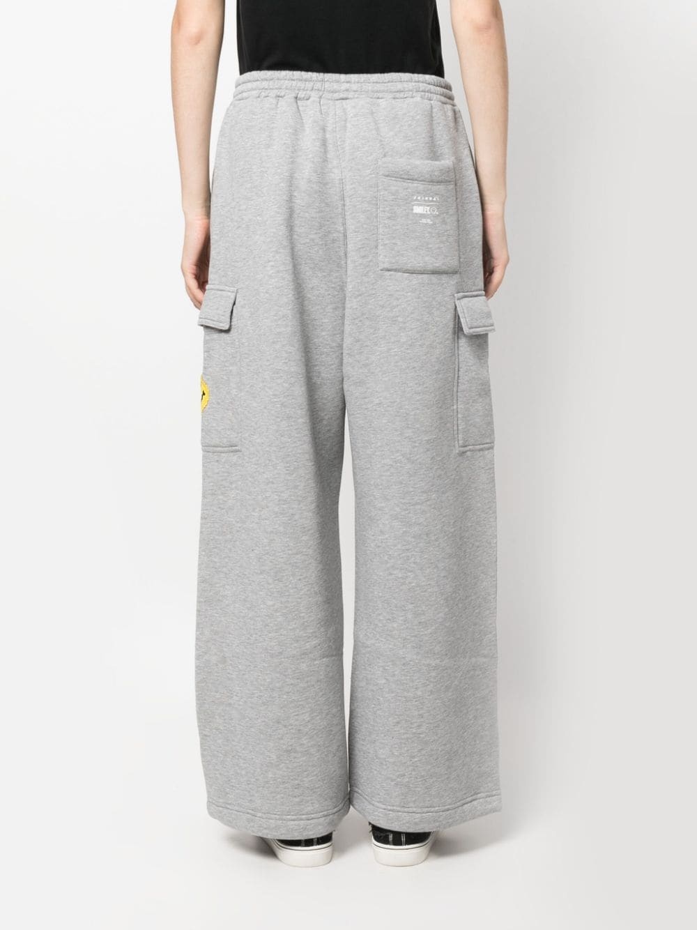 smiley-face track trousers - 4
