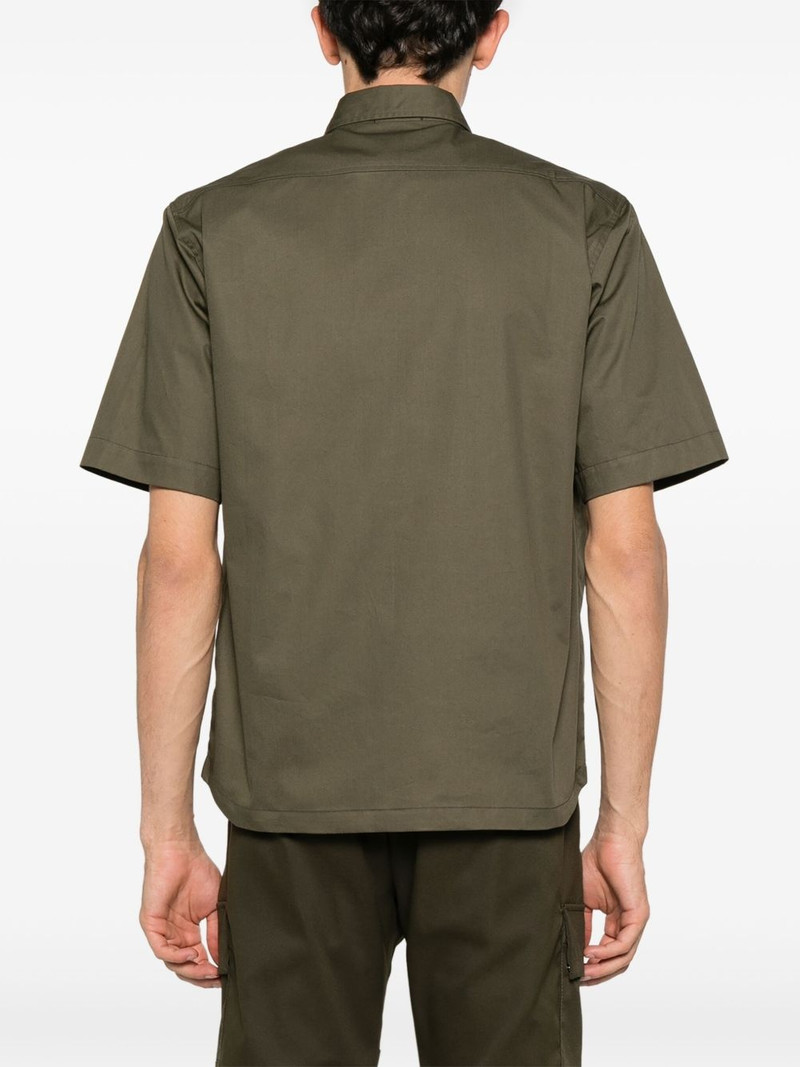 logo-patch cotton shirt 4