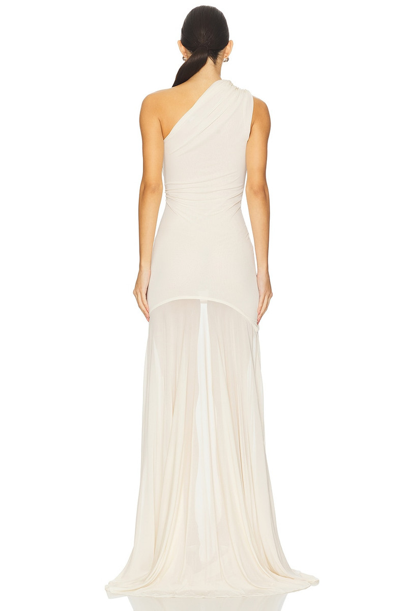 ATLEIN Asymetric Draped Sleeveless Dress outlook