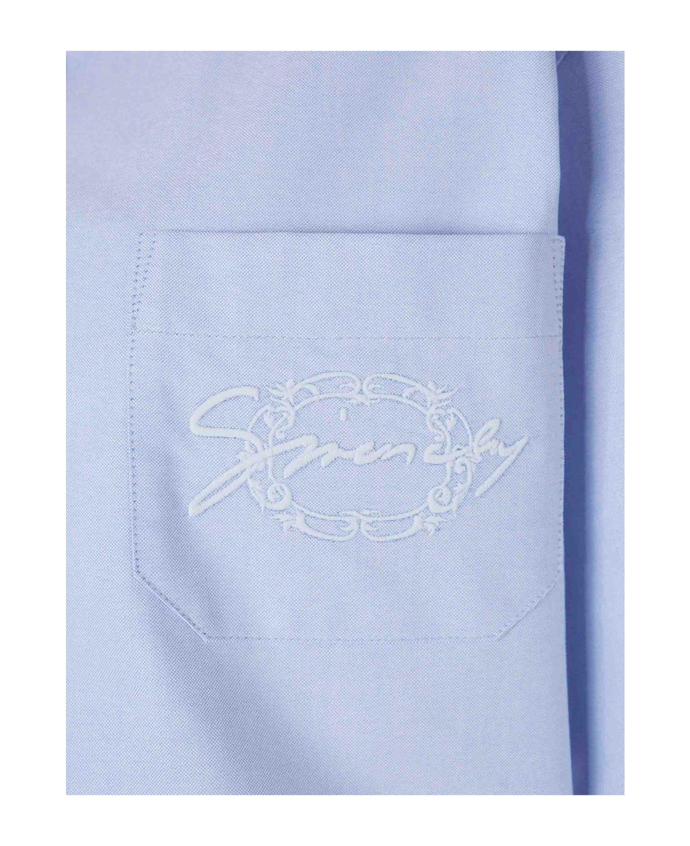 Collared Short-sleeve Cropped Shirt - 4