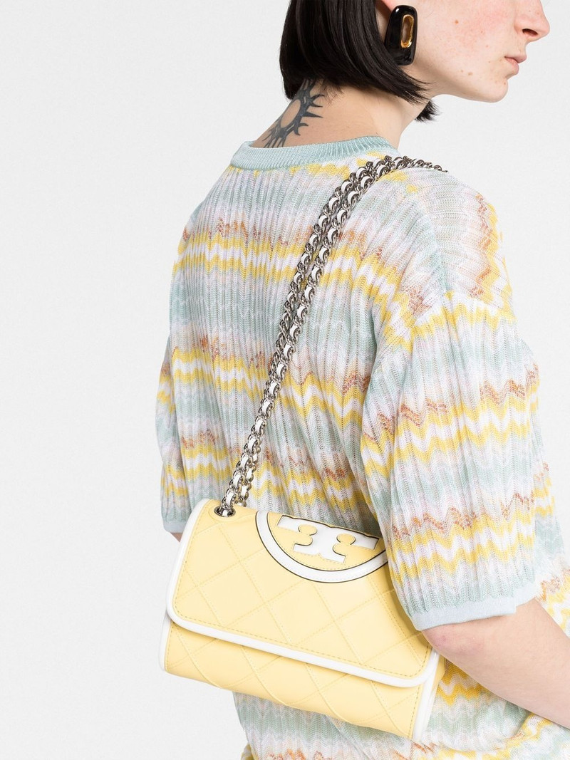 embossed and quilted cross-body bag 3