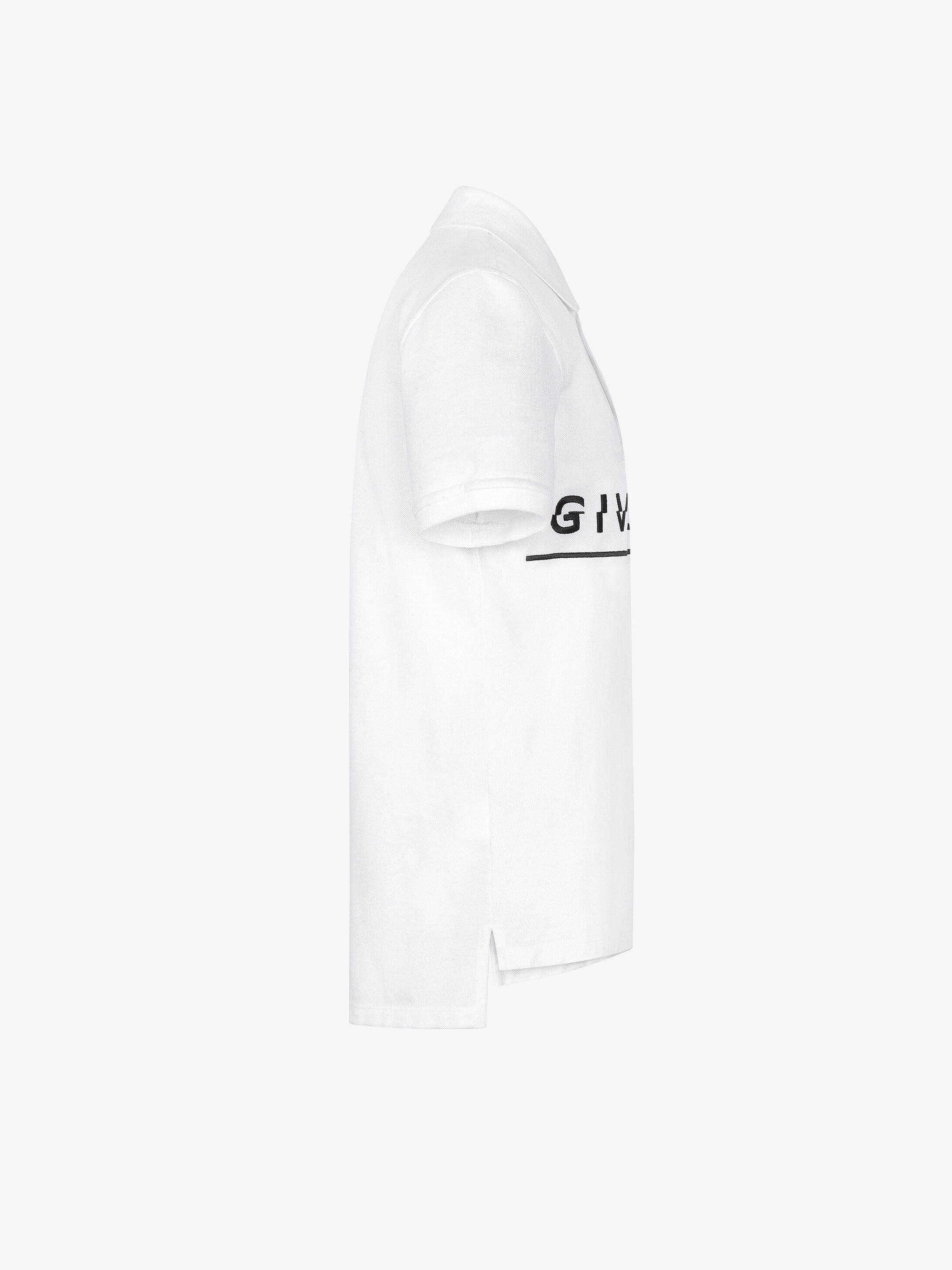 GIVENCHY Split embroidered slim fit polo - 6