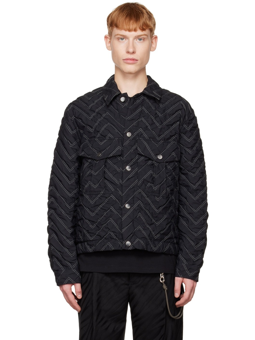 Black Military Jacket - 1