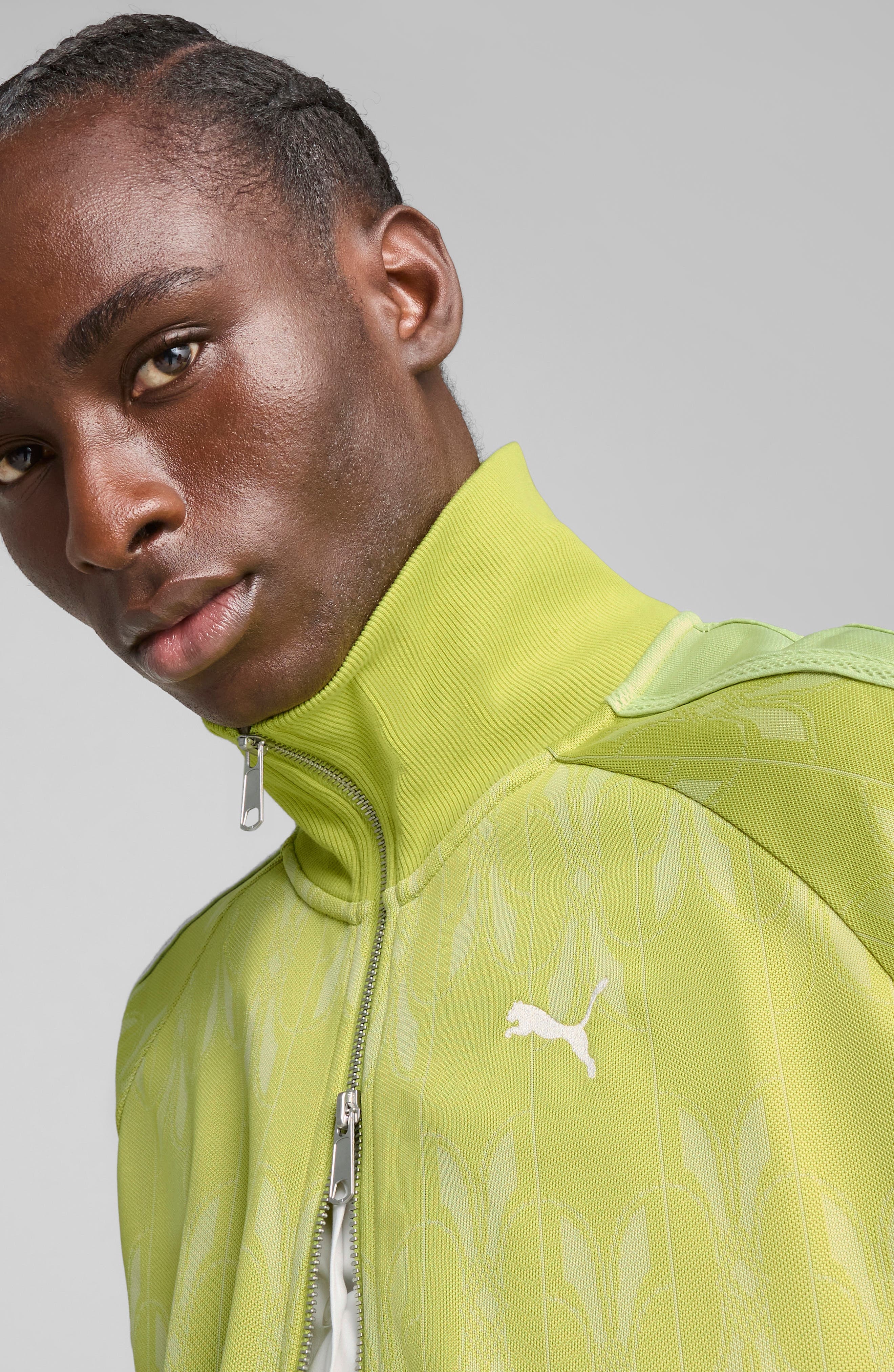 PUMA The Never Worn V T7 Track Jacket in Sea Kelp at Nordstrom - 6