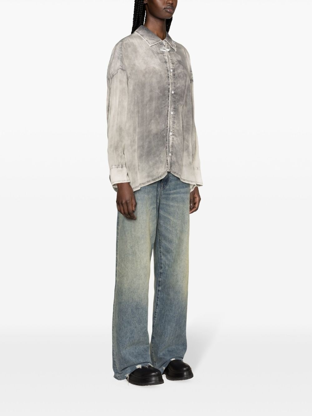 drop-shoulder acid-wash shirt - 3