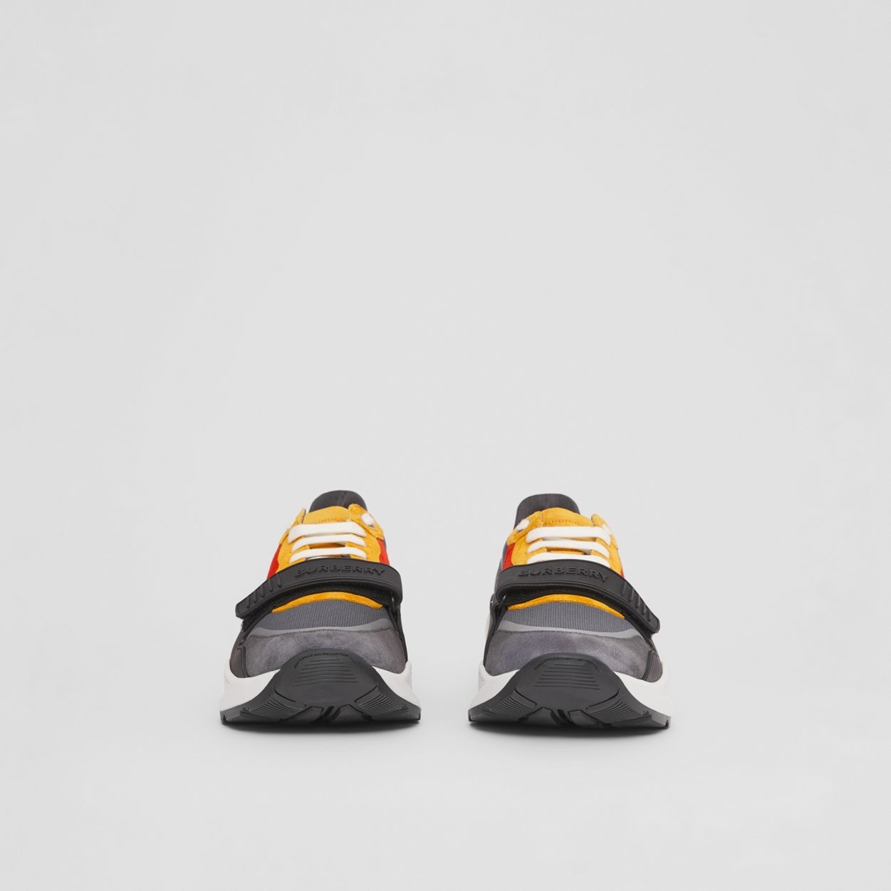 Suede, Leather and Mesh Sneakers - 5