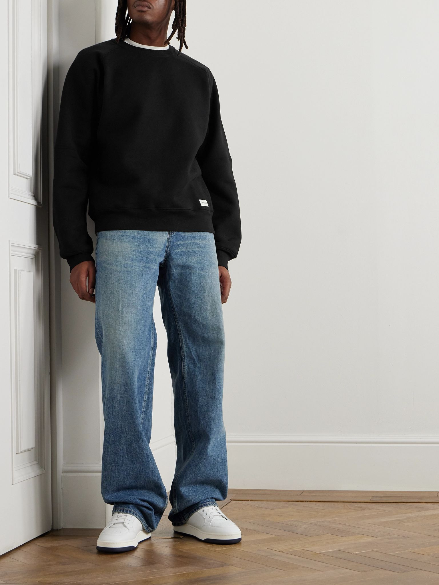 Cotton-Jersey Sweatshirt Black - 2