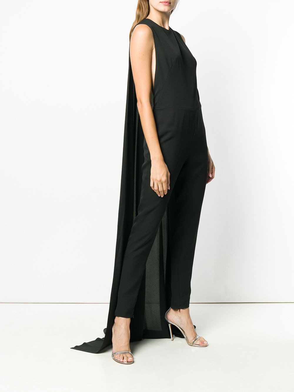 cape detail jumpsuit - 3