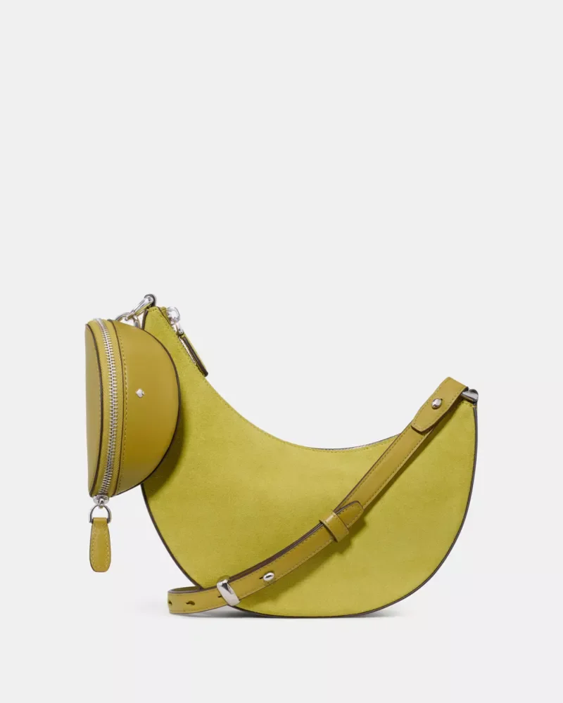 Duo Suede Crossbody Bag - 1