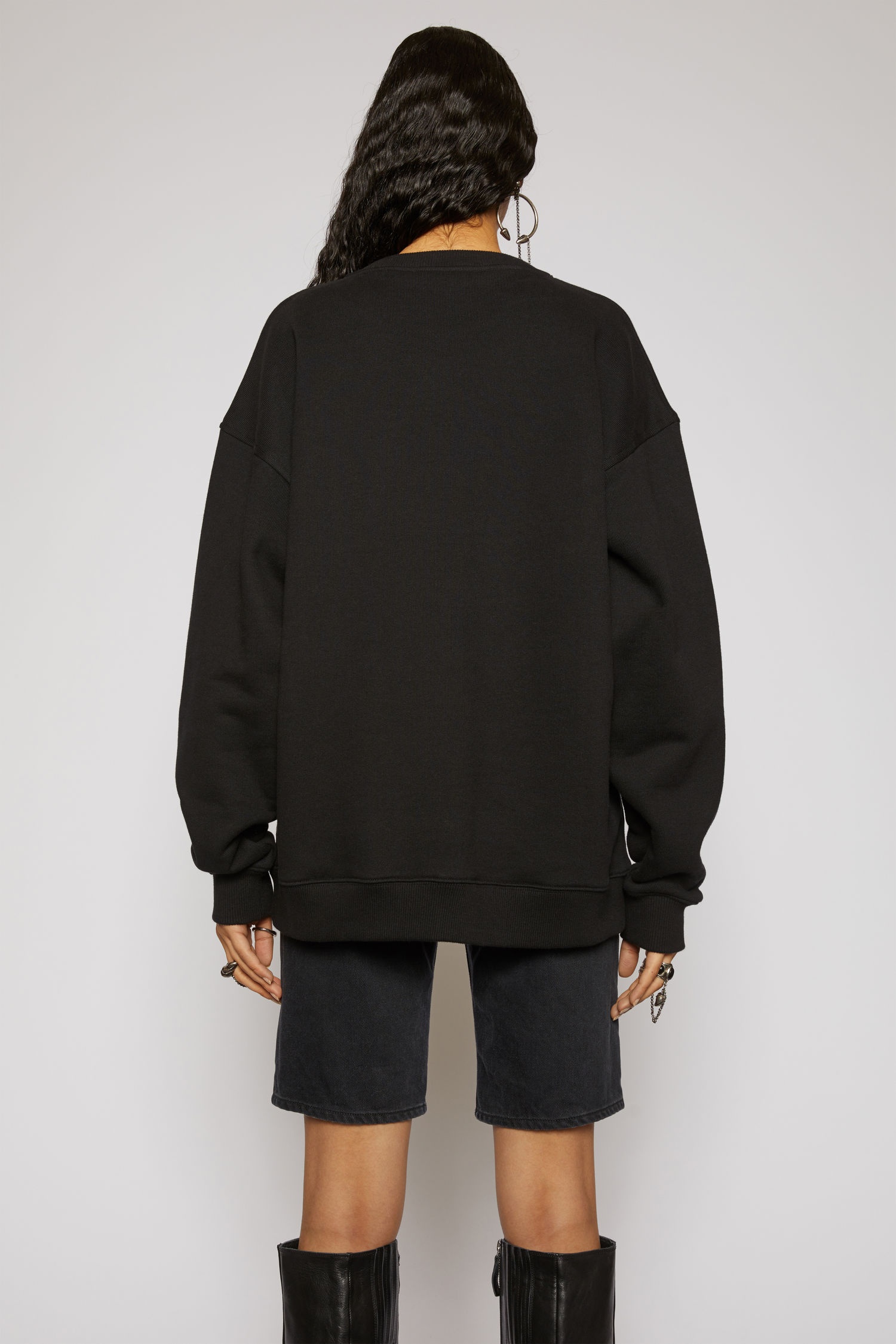 Reverse-label sweatshirt black - 3