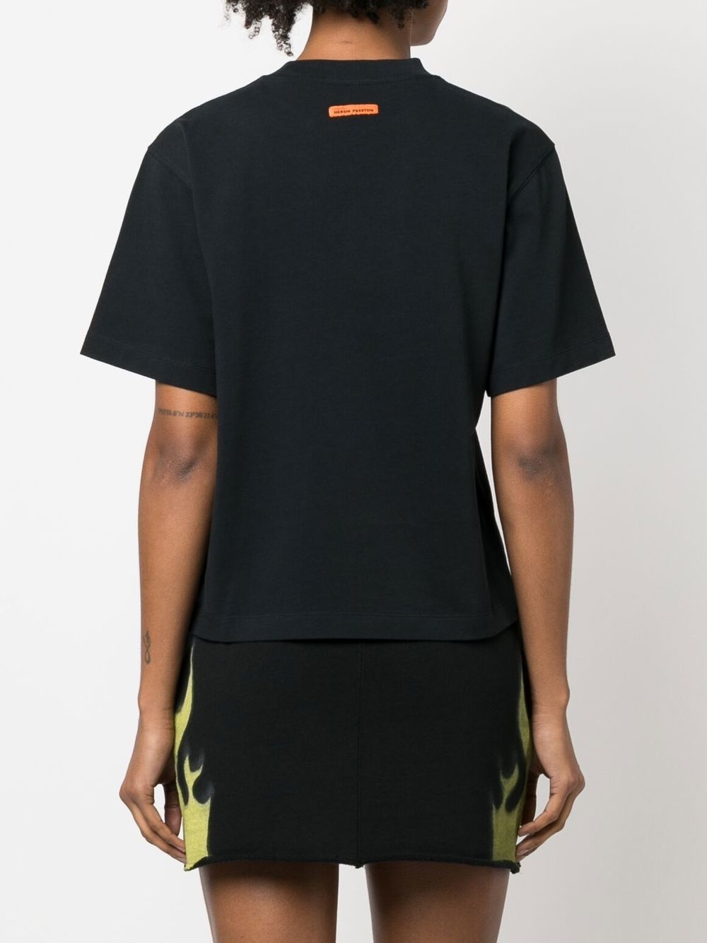 logo-embroidered organic cotton T-shirt - 4